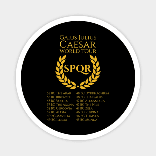 History Of Ancient Rome SPQR - Julius Caesar World Tour Magnet